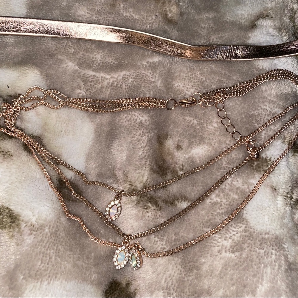 Rose Gold Choker Set